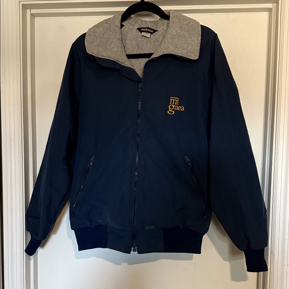 90’s Navy Blue Fleece Jacket